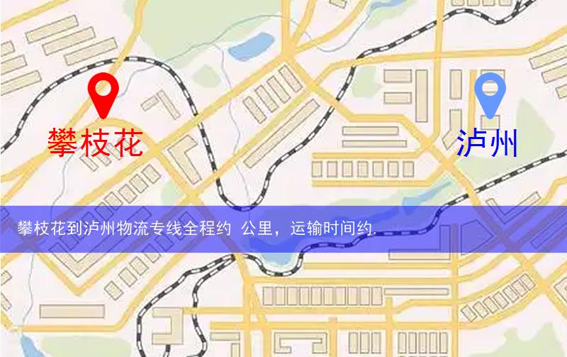 攀枝花仁和區(qū)到瀘州物流路線